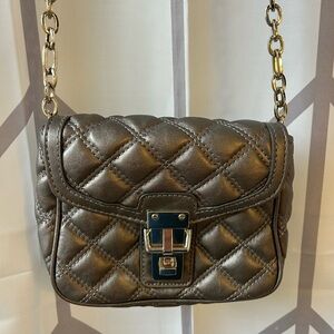 Banana Republic Metallic Quilted Crossbody Mini Bag